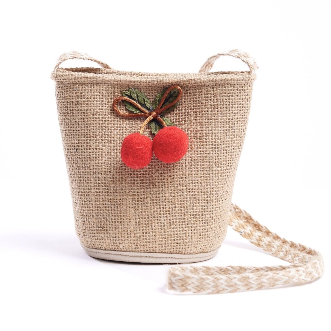 Kirazlı Hasır Çanta Adet