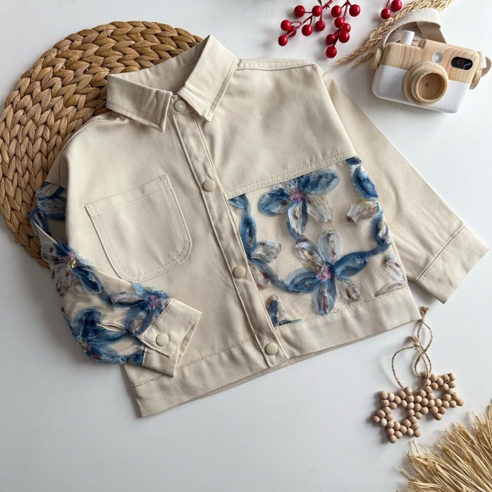 3'lü Çicekli Şort Etekli Takım 6-7 YAŞ