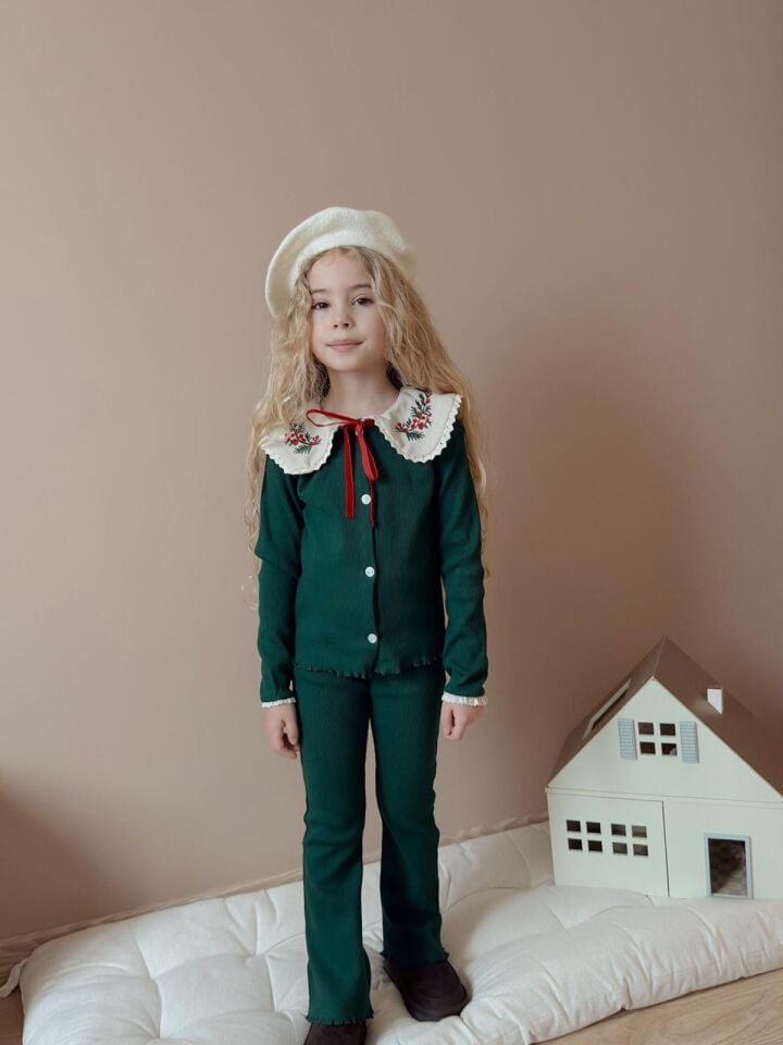 Bebe Yaka Taytlı Takım 5-6 YAŞ