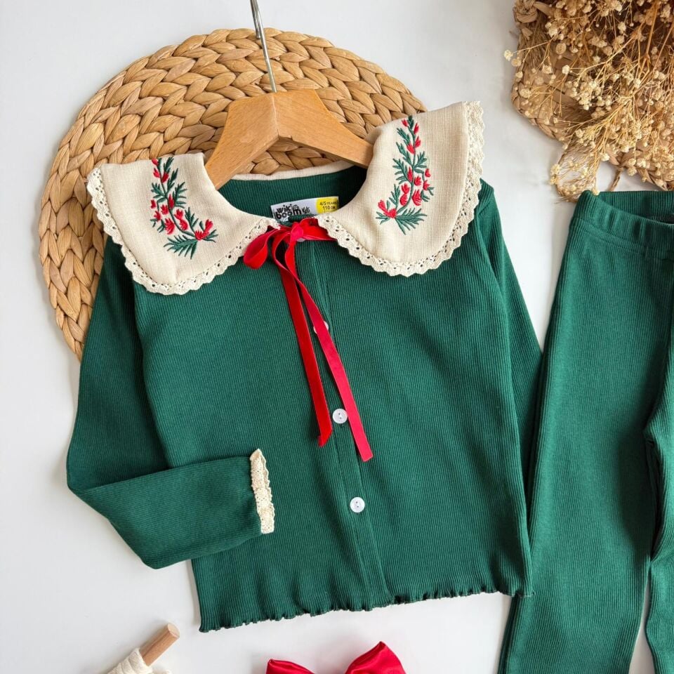 Bebe Yaka Taytlı Takım 5-6 YAŞ