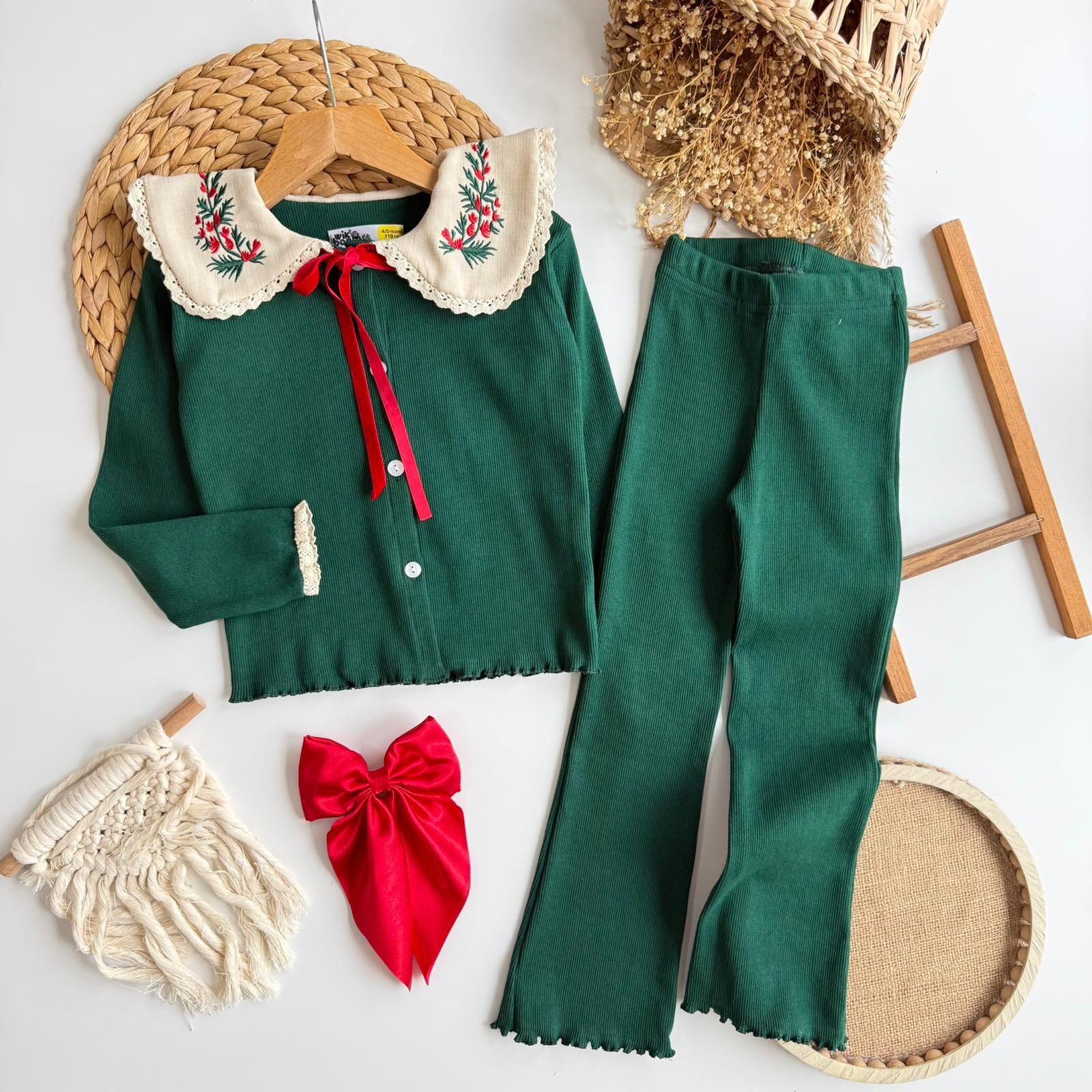 Bebe Yaka Taytlı Takım 5-6 YAŞ