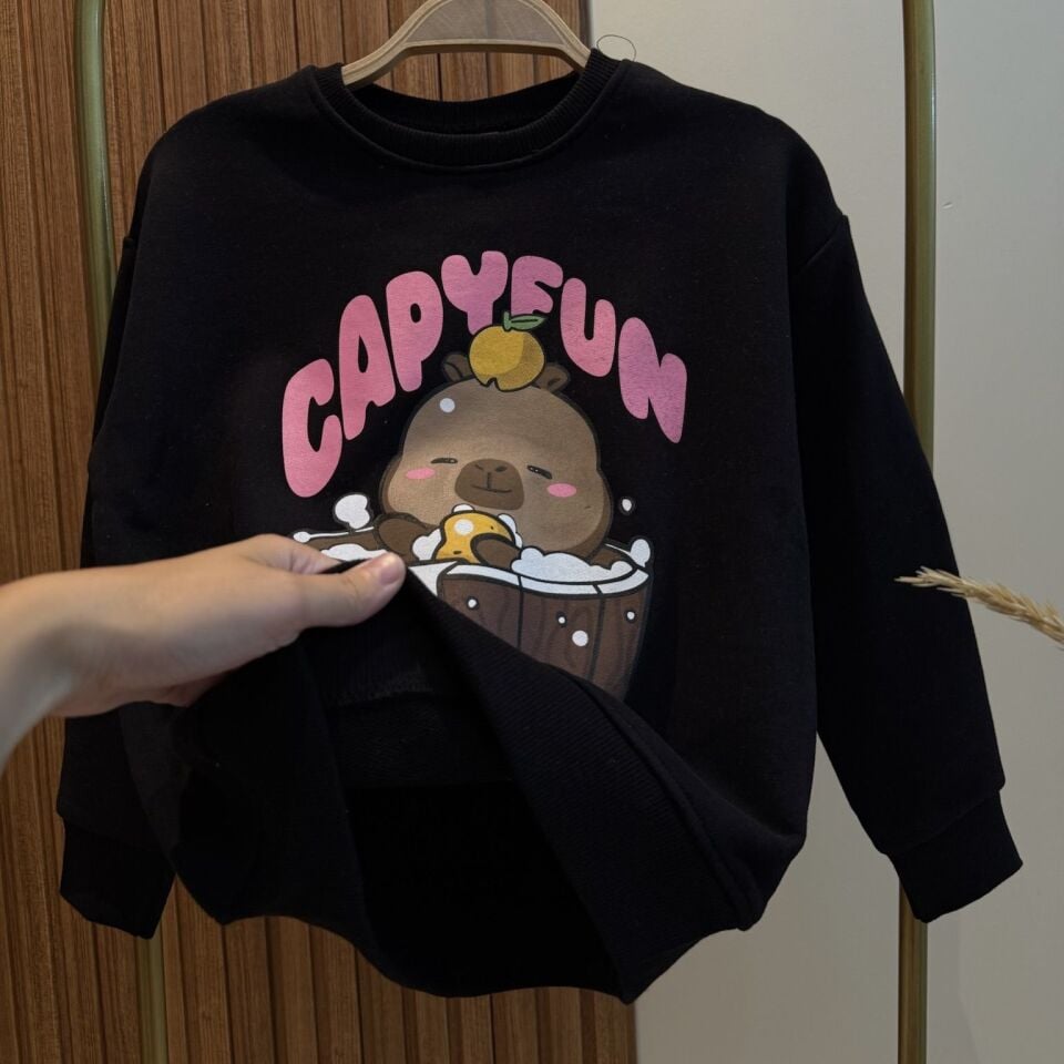 Capyfun Baskılı Sweat (6/14 yaş) 5-6 YAŞ
