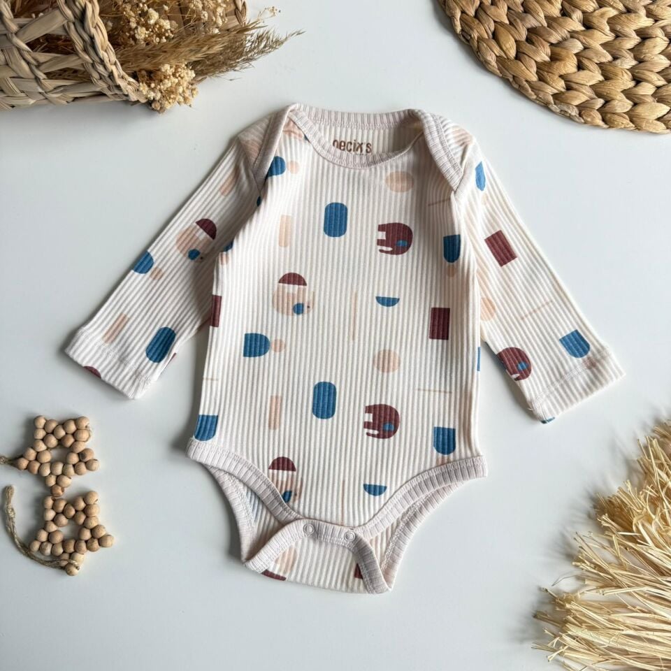 3'Lü Fil Bebek Badi Zıbın 3-6 AY