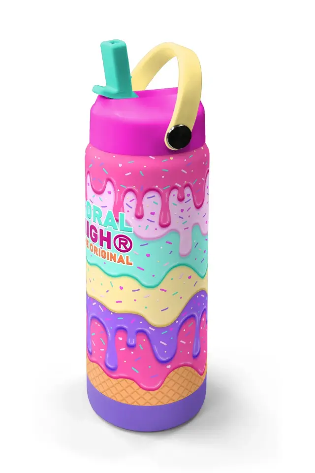 Coral High Pembe Rengarenk Katlanır Ağızlıklı Çelik Termos 650 ml 38377 Adet
