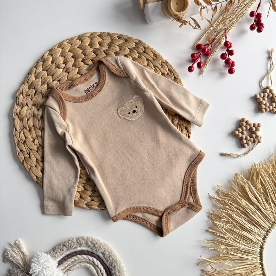 Ayıcıklı Bebek Üçlü Body