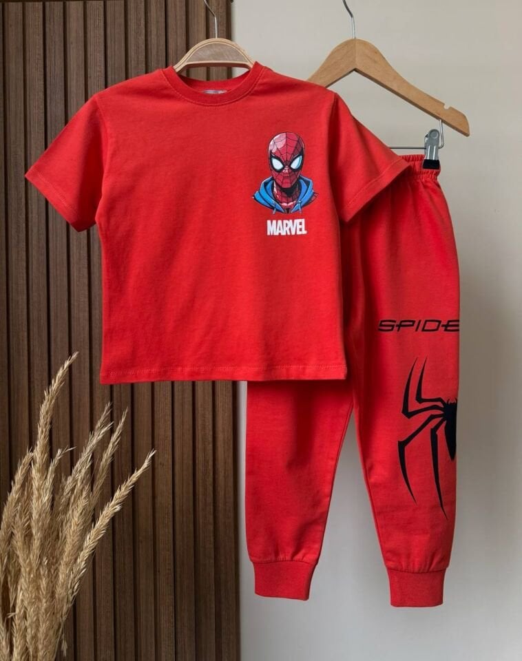 Spiderman Baskılı Takım 2-3 YAŞ