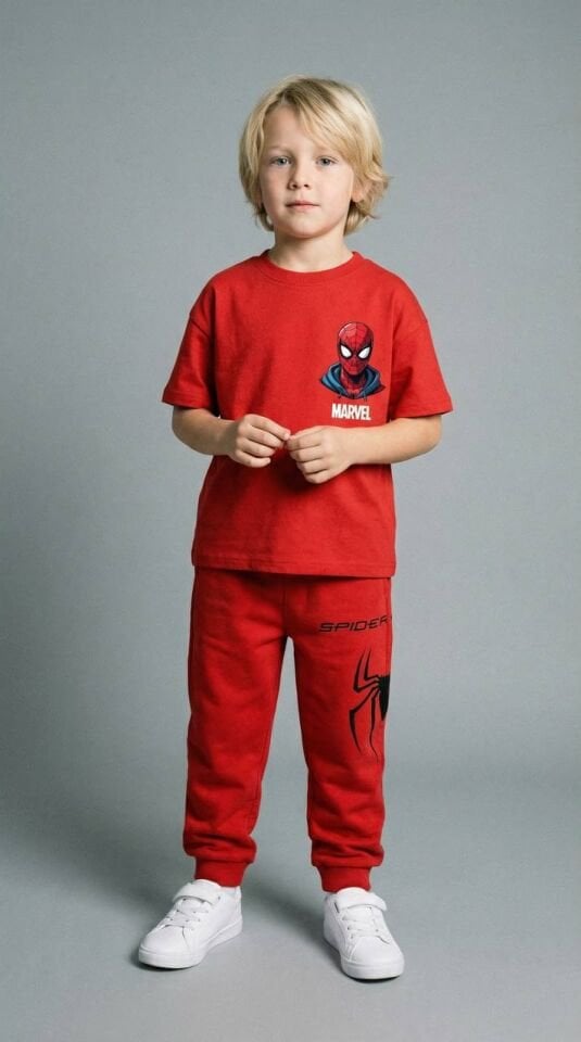 Spiderman Baskılı Takım 2-3 YAŞ