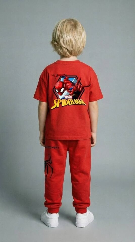 Spiderman Baskılı Takım 2-3 YAŞ