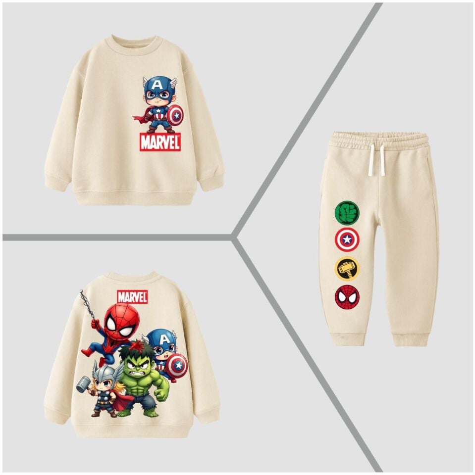 Marvel Baskılı Takım 2-3 YAŞ