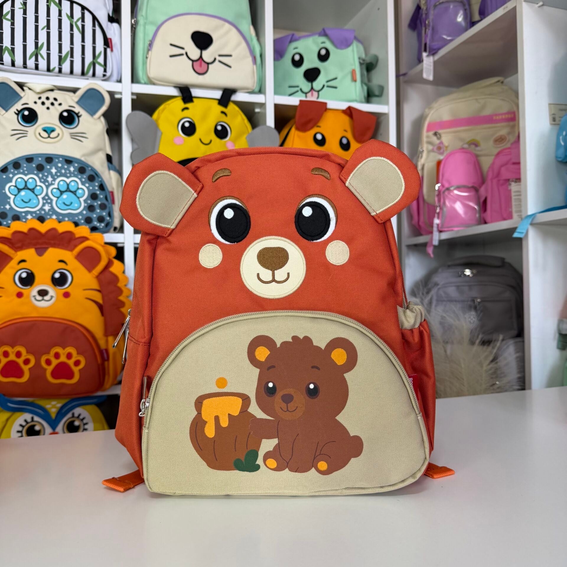 Kreş Boy Kiremit Bear Çanta Adet