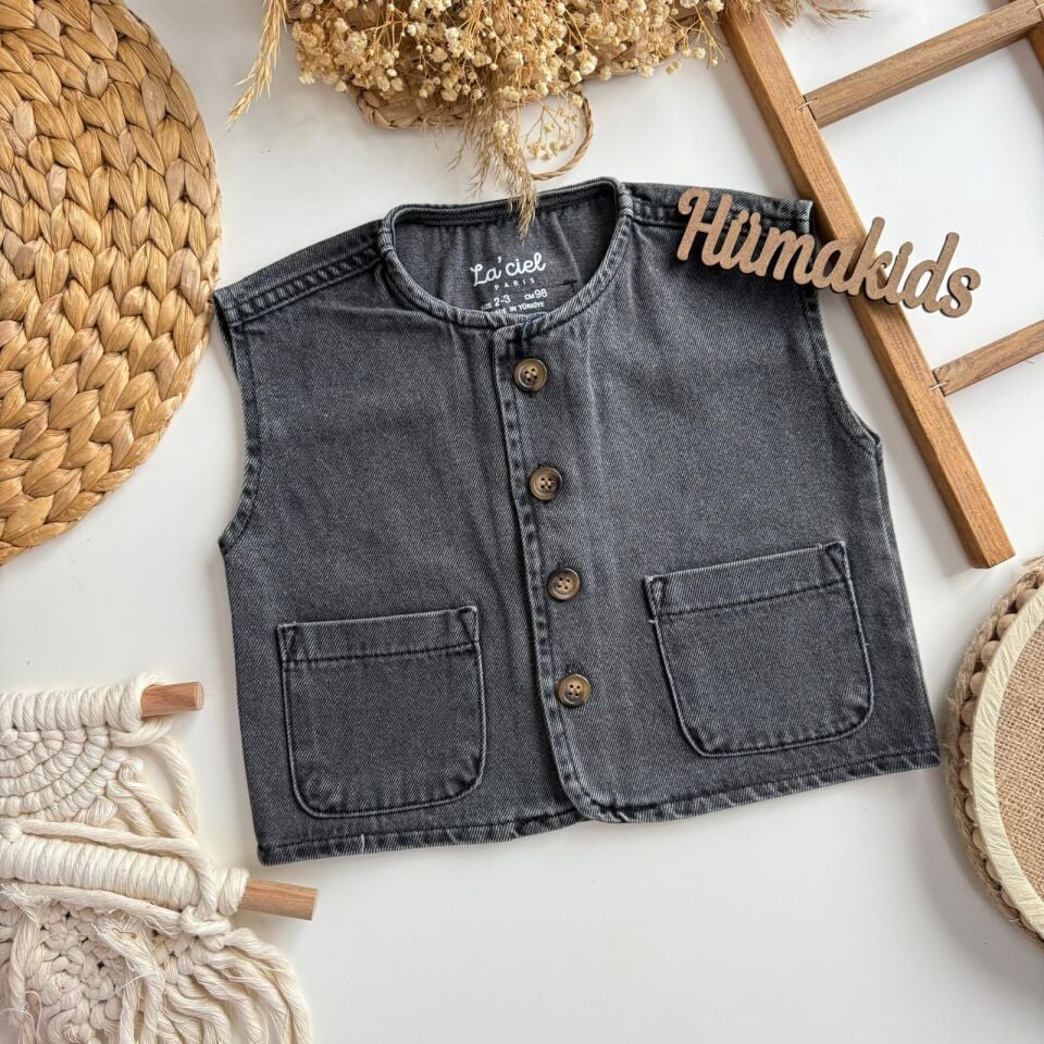 Antrasit Laciel Yelek 6-7 YAŞ