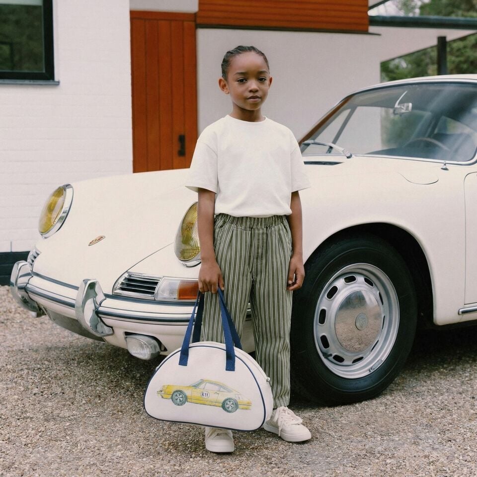 Yeşil Çizgili Balon Pantolon 5-6 YAŞ