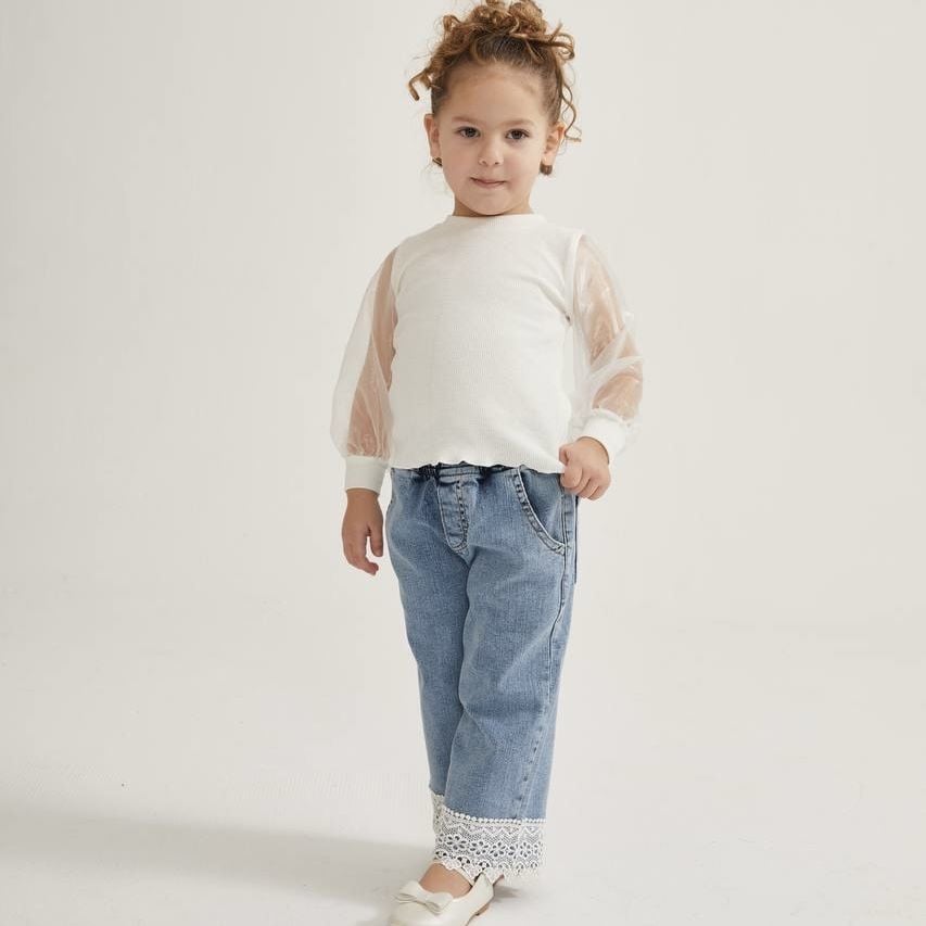 Dantel Detay Jean 4-5 YAŞ