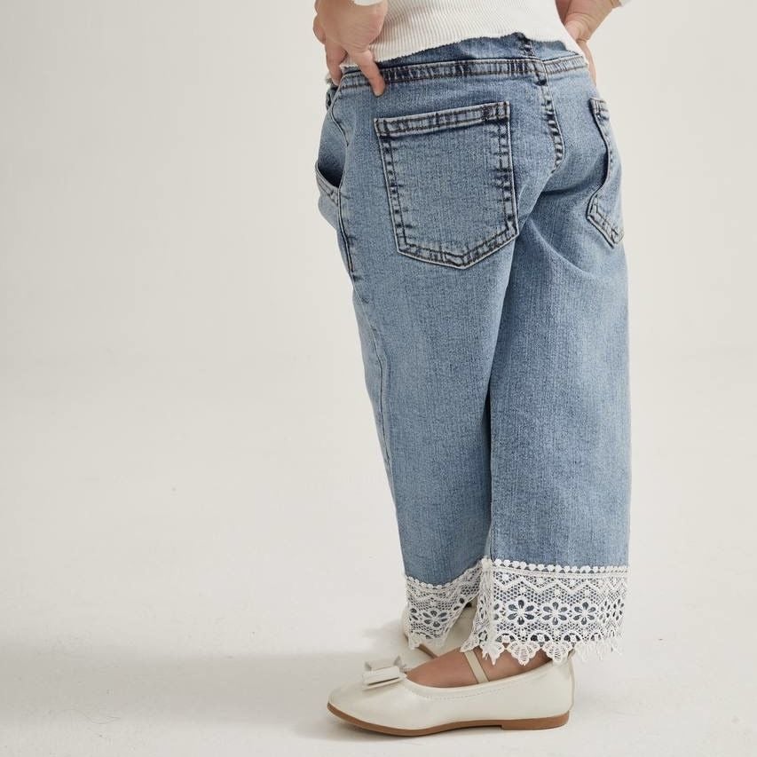 Dantel Detay Jean 4-5 YAŞ