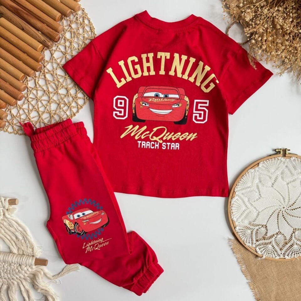 Mc Queen Baskılı Kırmızı Takım 5-6 YAŞ