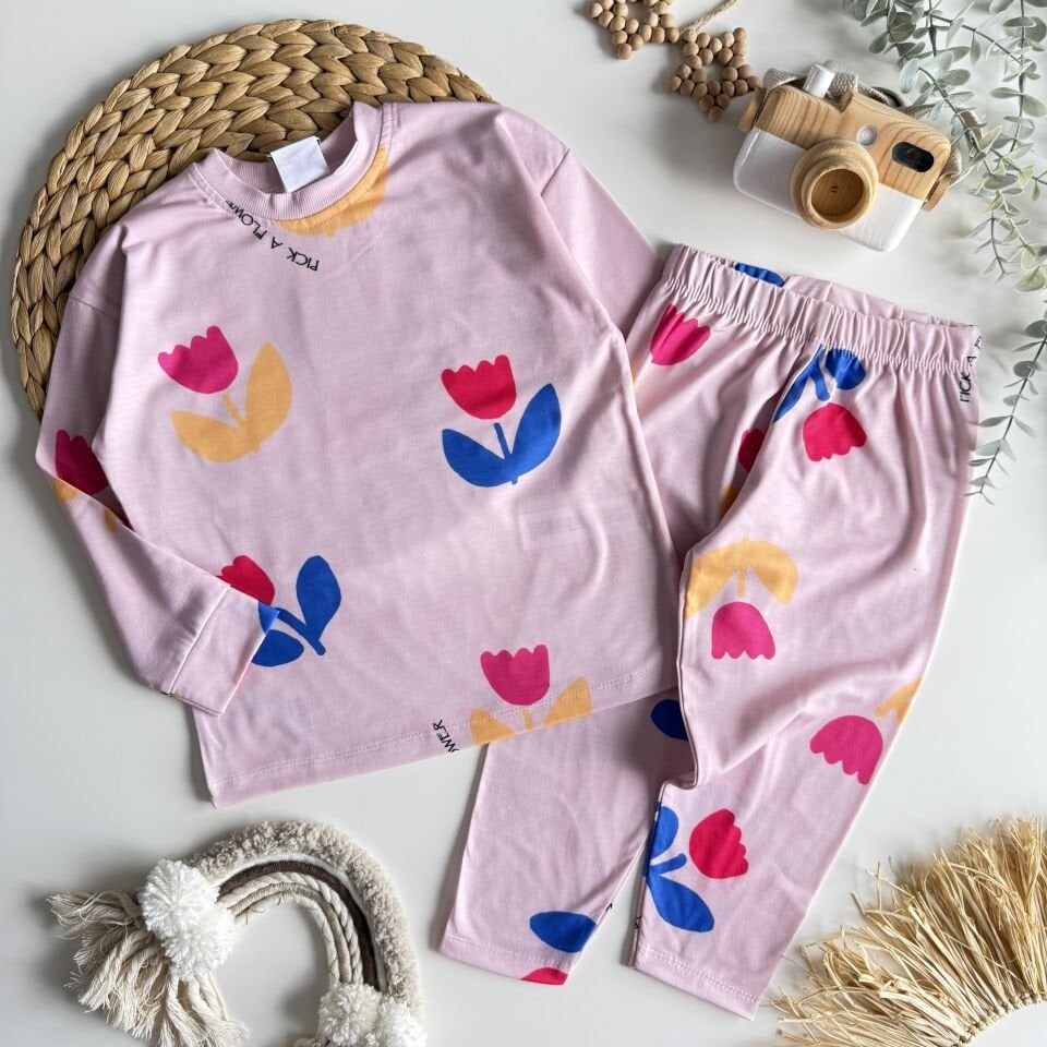 %100 Pamuklu Pijama Takım 7-8 YAŞ