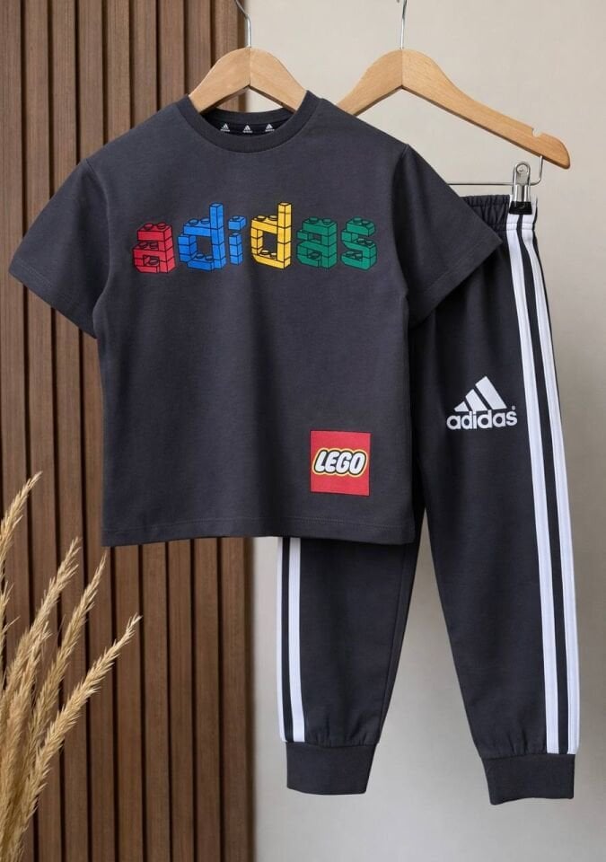 Ads Lego Baskılı Antrasit Takım 2-3 YAŞ