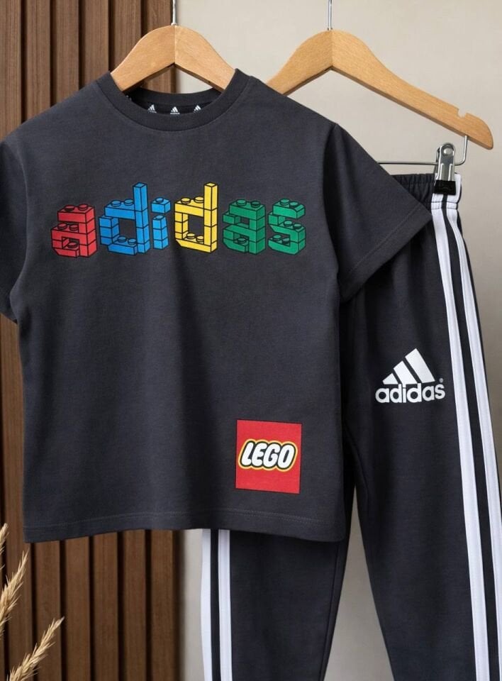 Ads Lego Baskılı Antrasit Takım 2-3 YAŞ