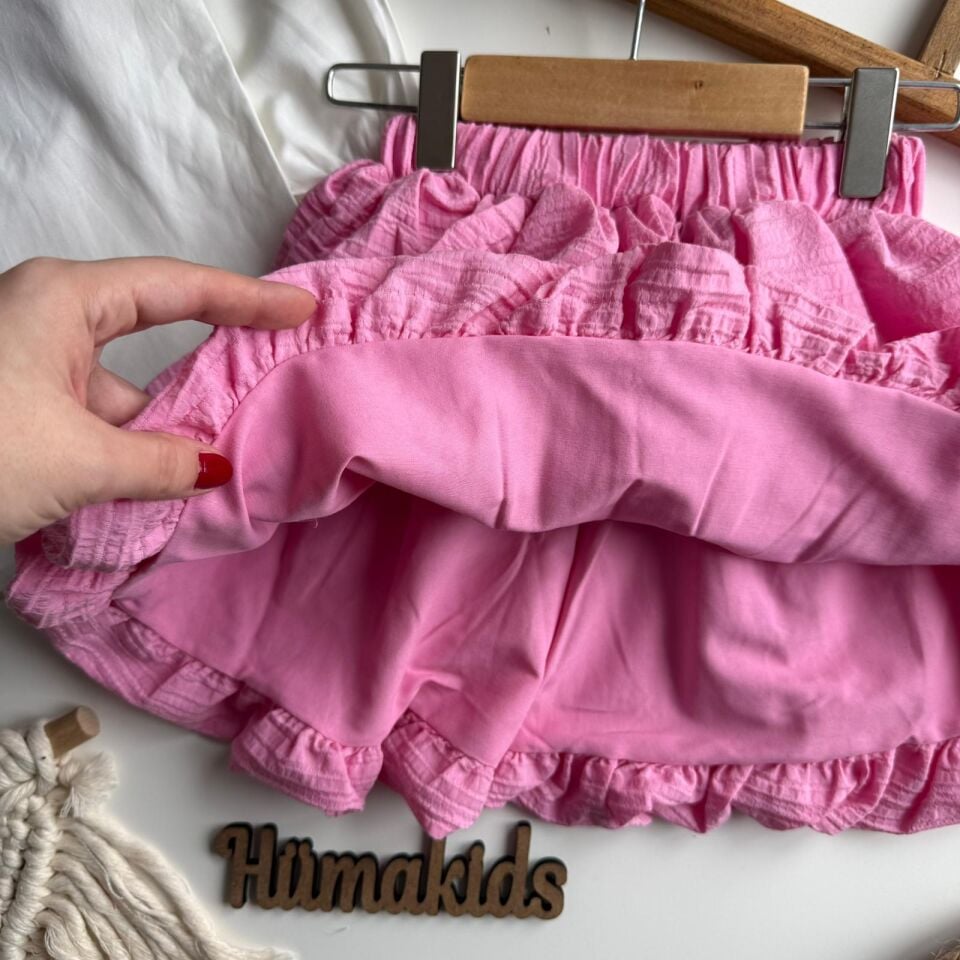 Pembe Eteklı Takım (toka hedıyelı) 4-5 YAŞ