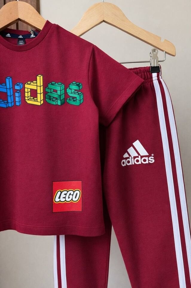 Ads Lego Baskılı Bordo Takım 5-6 YAŞ
