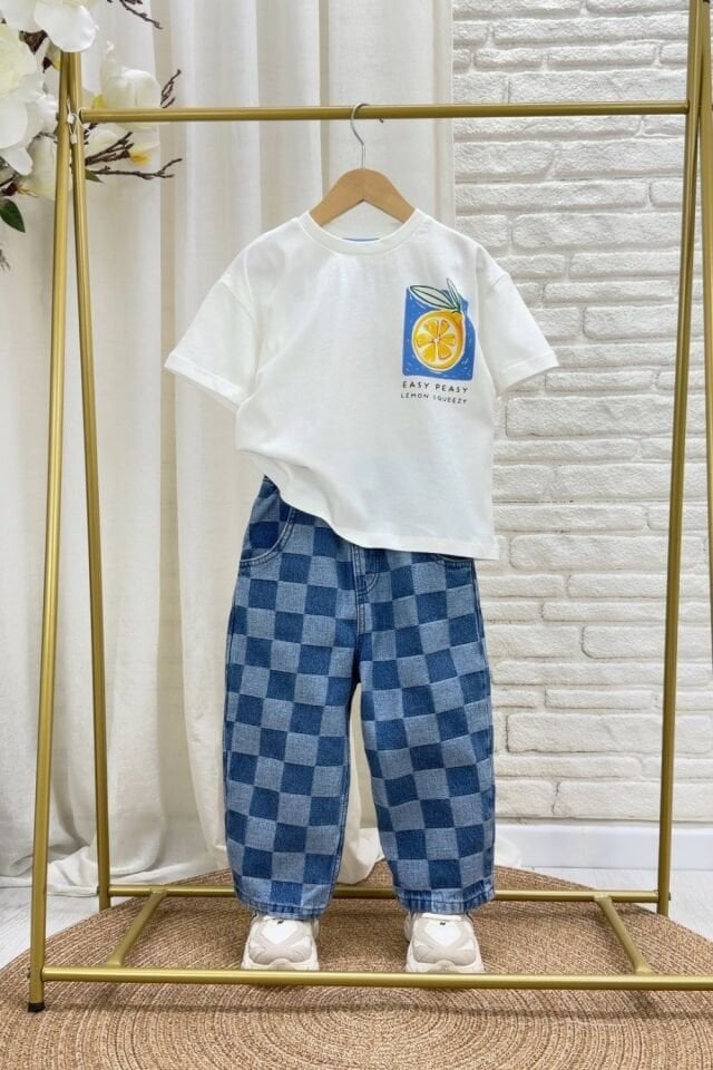 Limon Desenli Tshirt 6-7 YAŞ