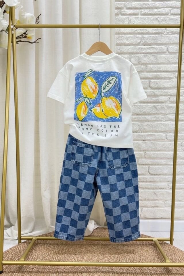 Limon Desenli Tshirt 6-7 YAŞ