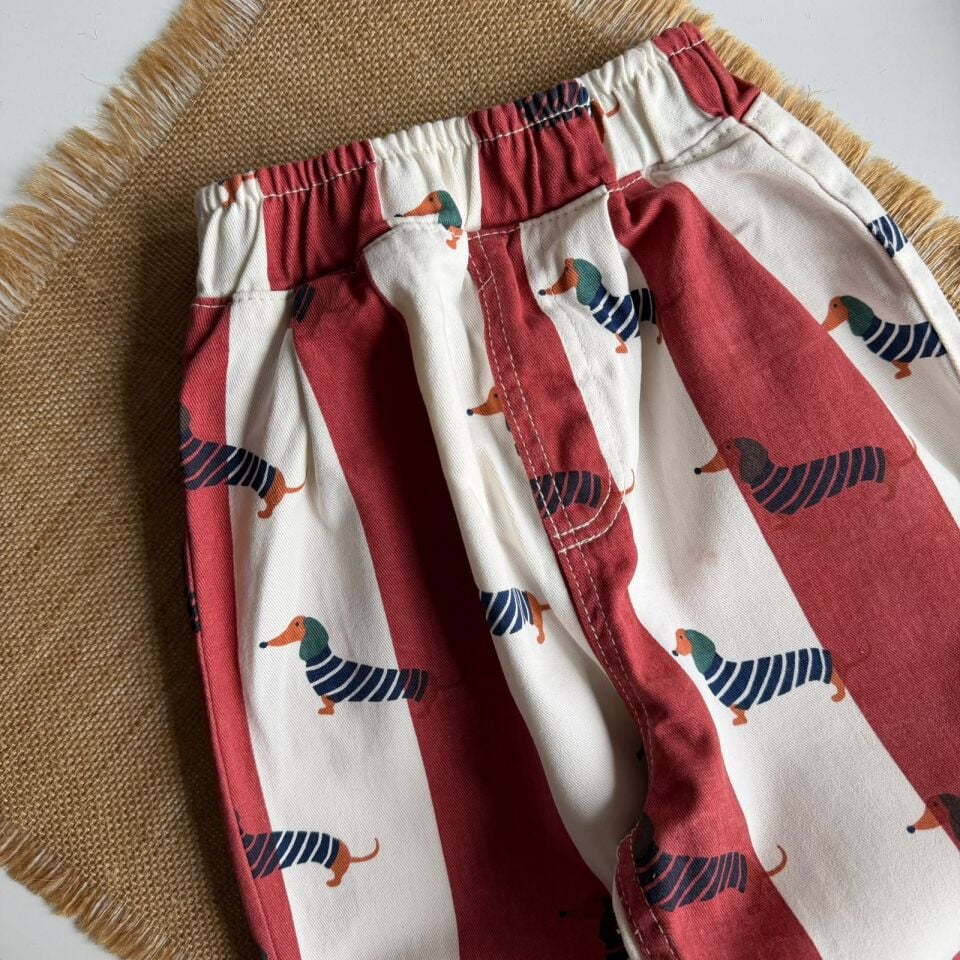 Animal Detaylı Çizgili Pantolon 6-7 YAŞ