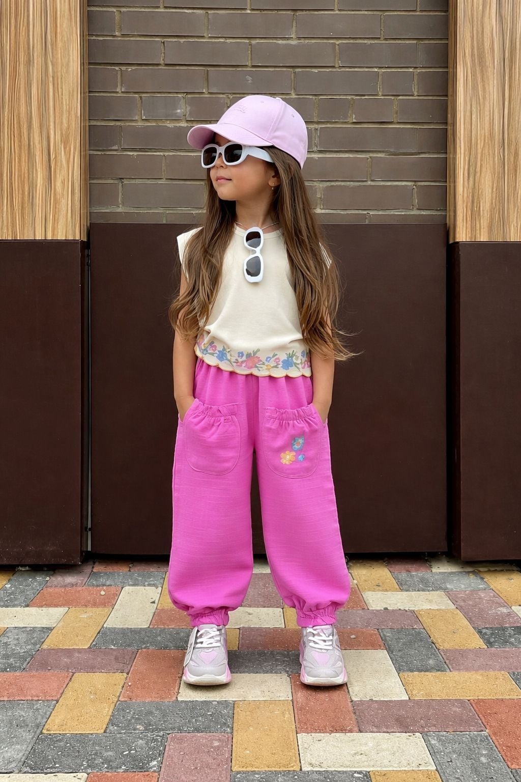 Muslin Kumas Pembe Takım 9-10 YAŞ