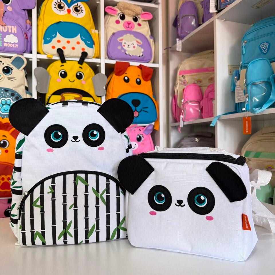 Panda Model Kreş Çanta Takımı Adet