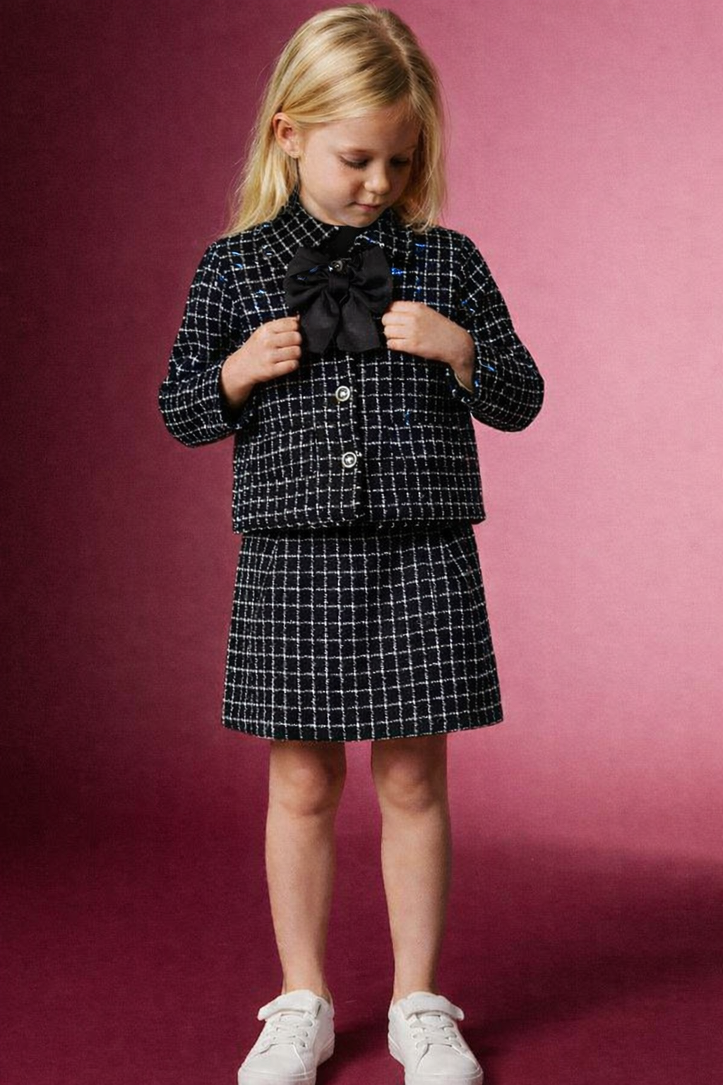 Tüvit Kumaş Siyah Ceketli Takım 9-10 YAŞ