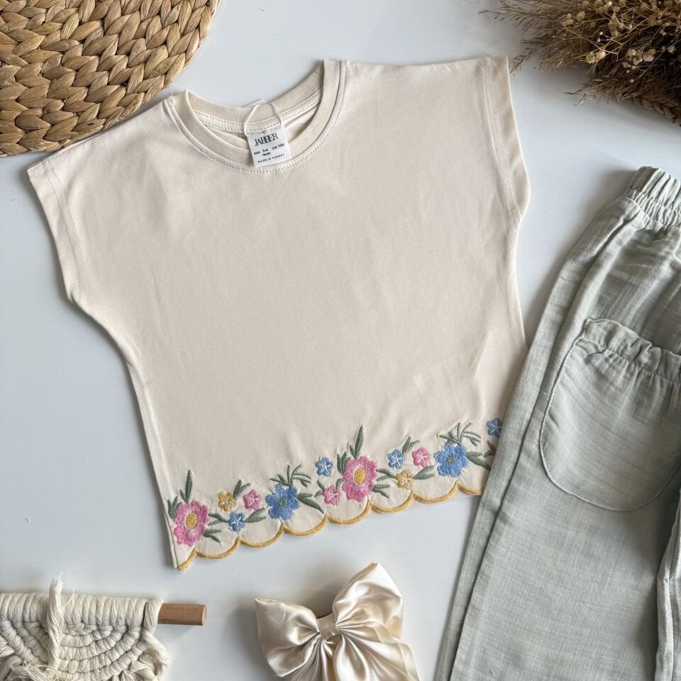 Muslin Kumas Mint Takım 9-10 YAŞ