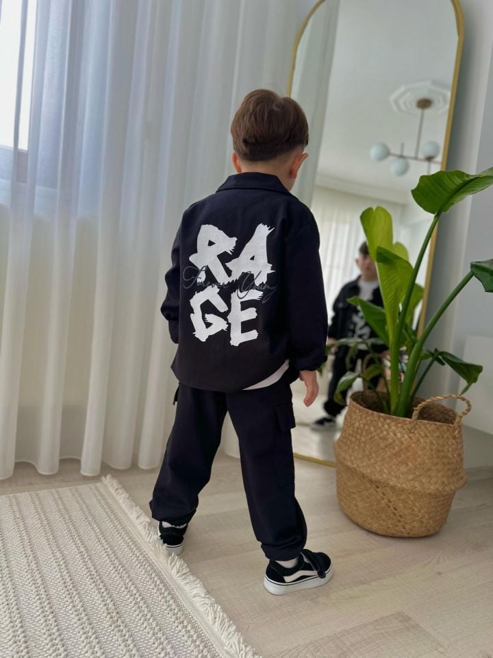 Gabardin Siyah  3'lü Set 4-5 YAŞ