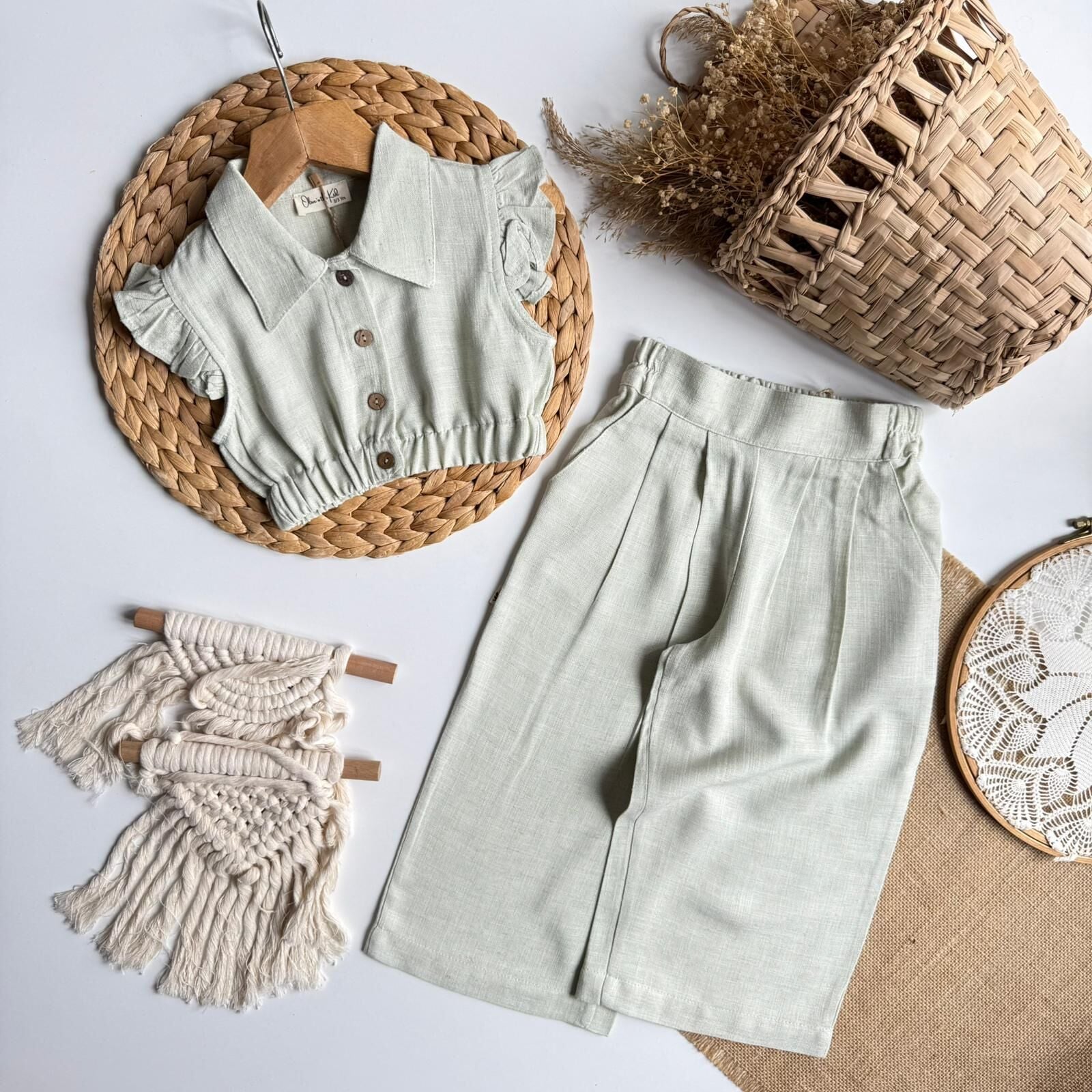 Mint %100 Keten Takım 6-7 YAŞ