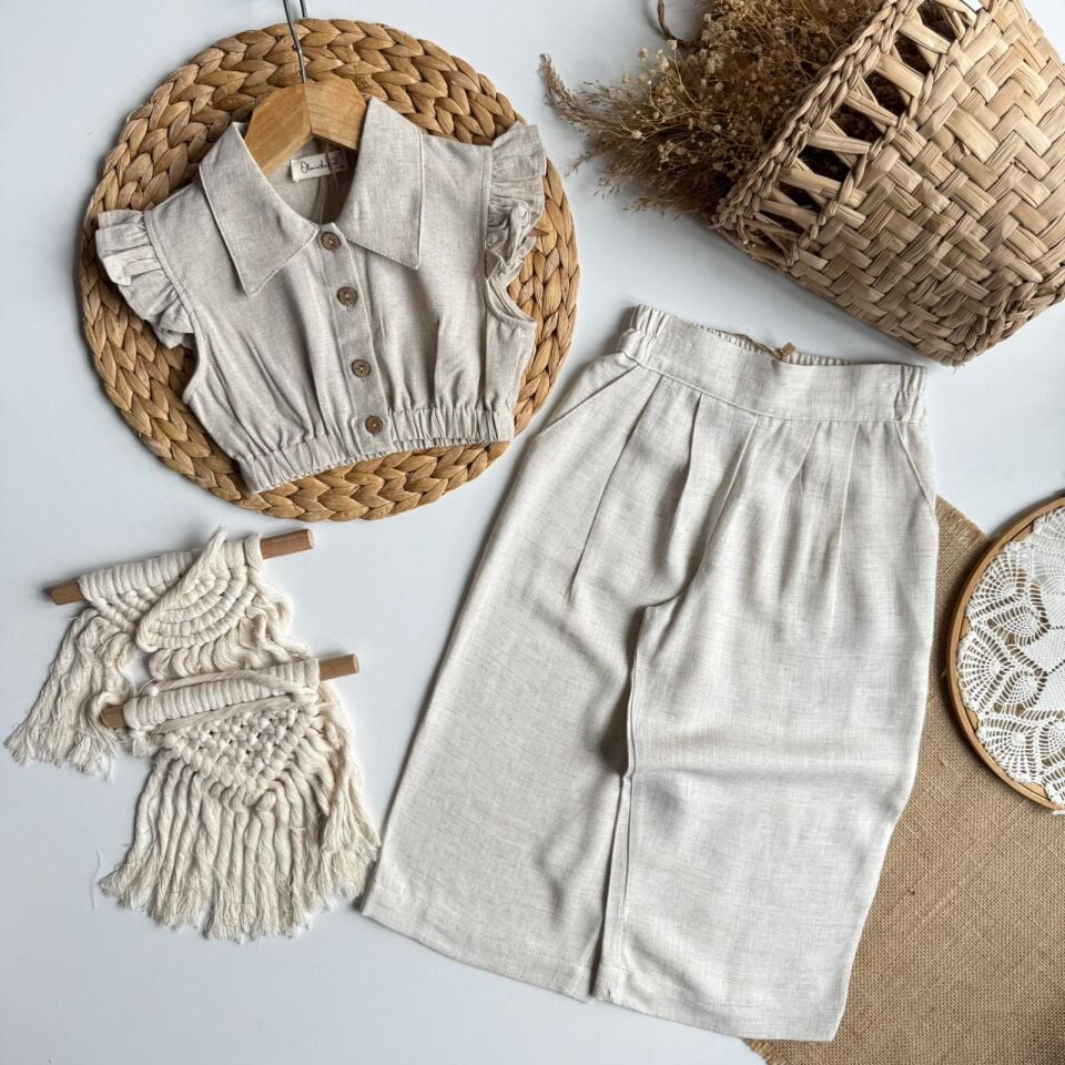 %100 Keten Takım 3-4 YAŞ