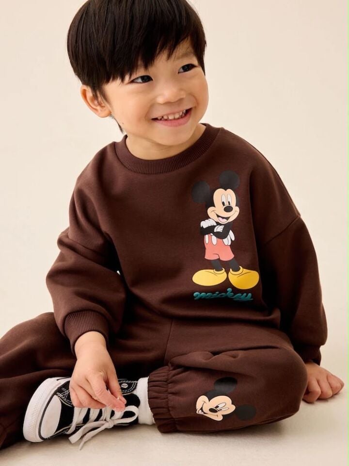 Mickey Baskılı Kahve Takım 7-8 YAŞ