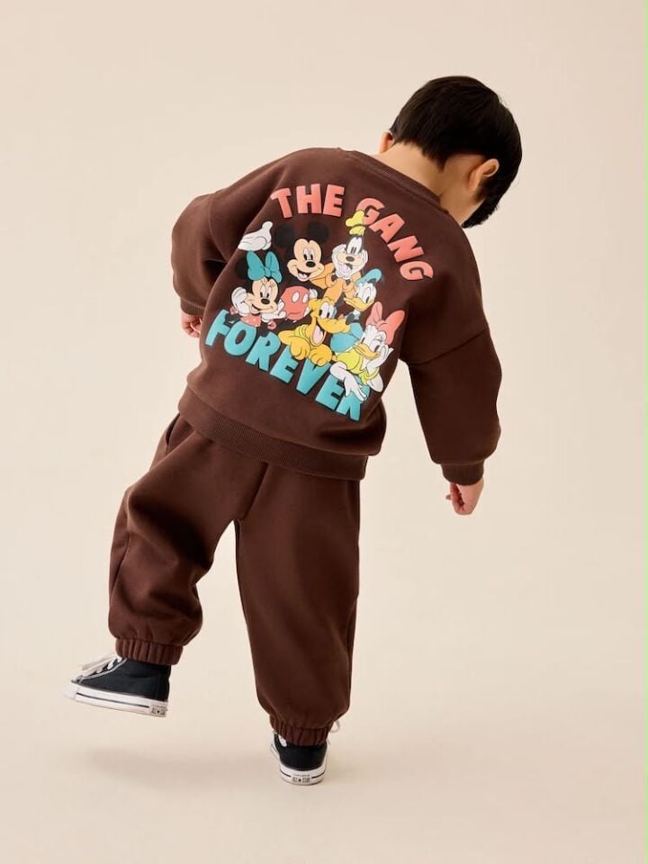Mickey Baskılı Kahve Takım 7-8 YAŞ