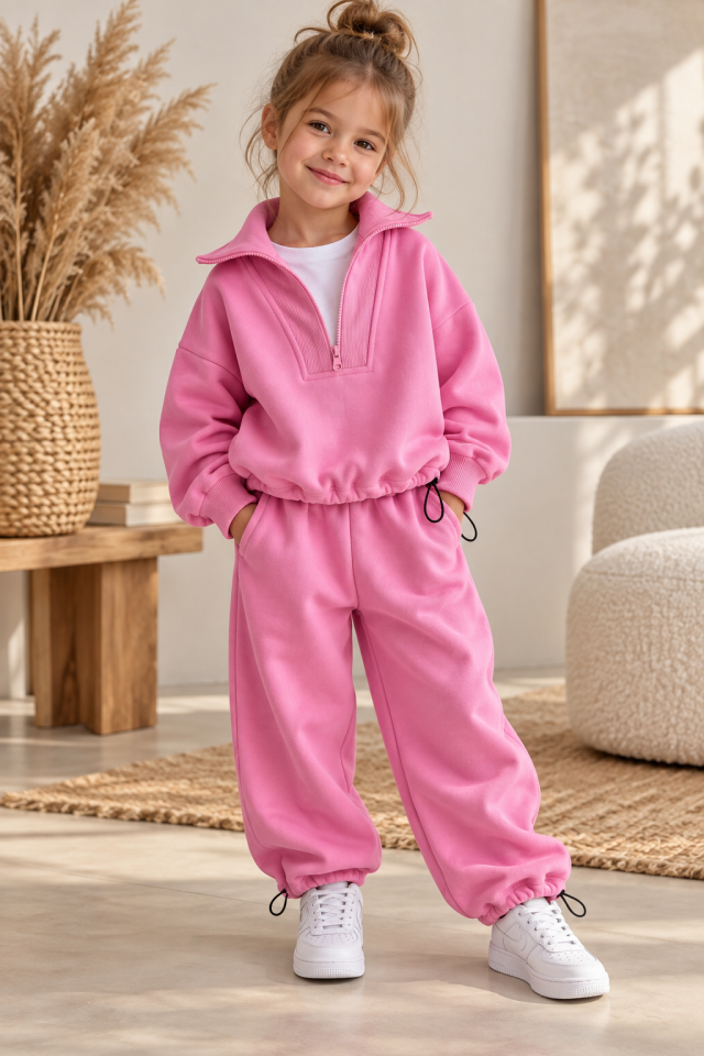 Lastikli Pembe İkili Takım 9-10 YAŞ