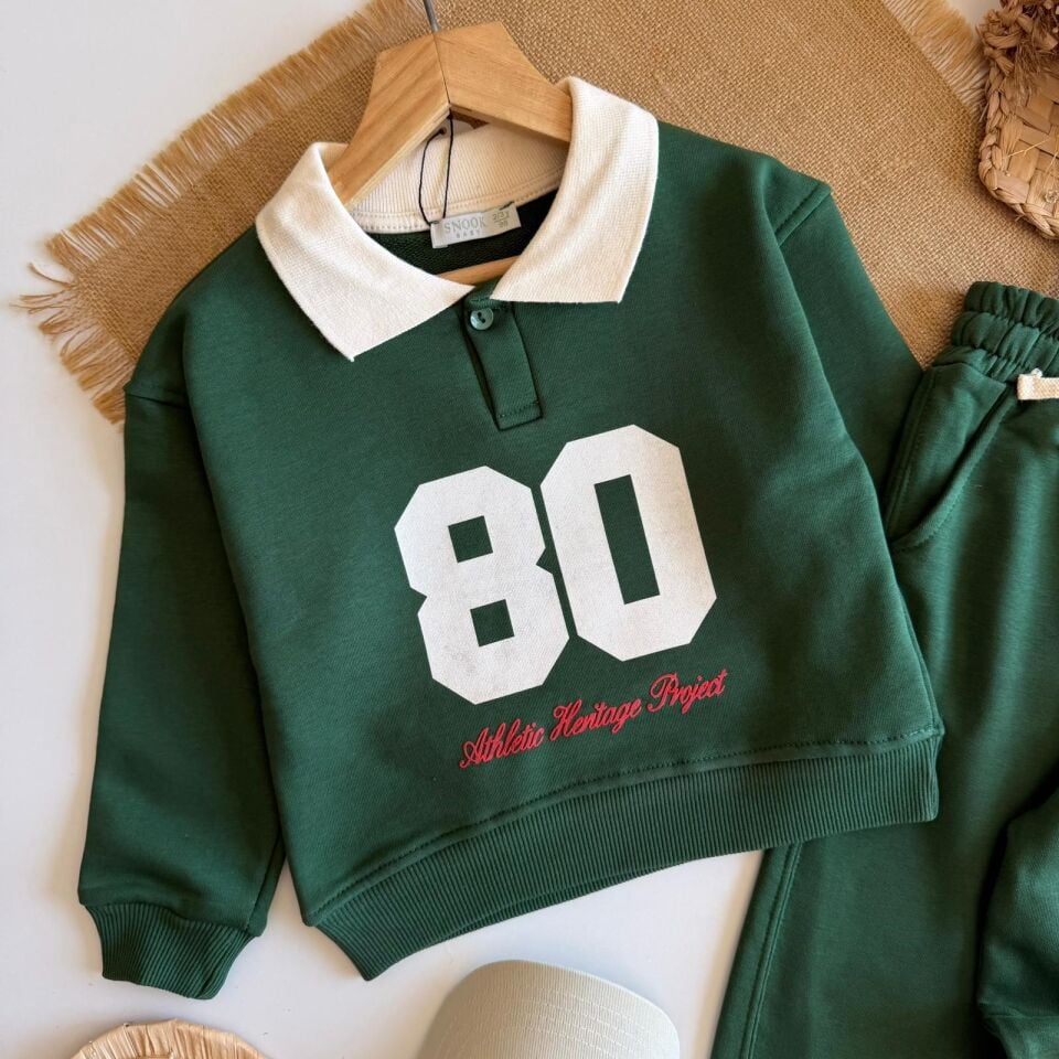 Polo Yakalı Haki Takım 6-7 YAŞ