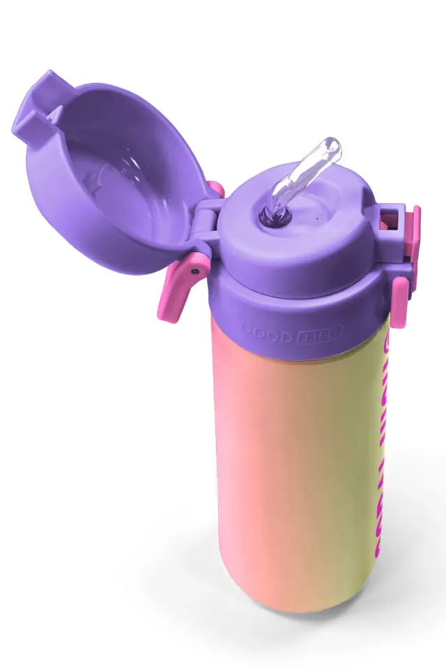 Coral High Kids Renk Geçişli Pipetli ve Direkt İçim Çelik Termos 500 ml 31868 Adet