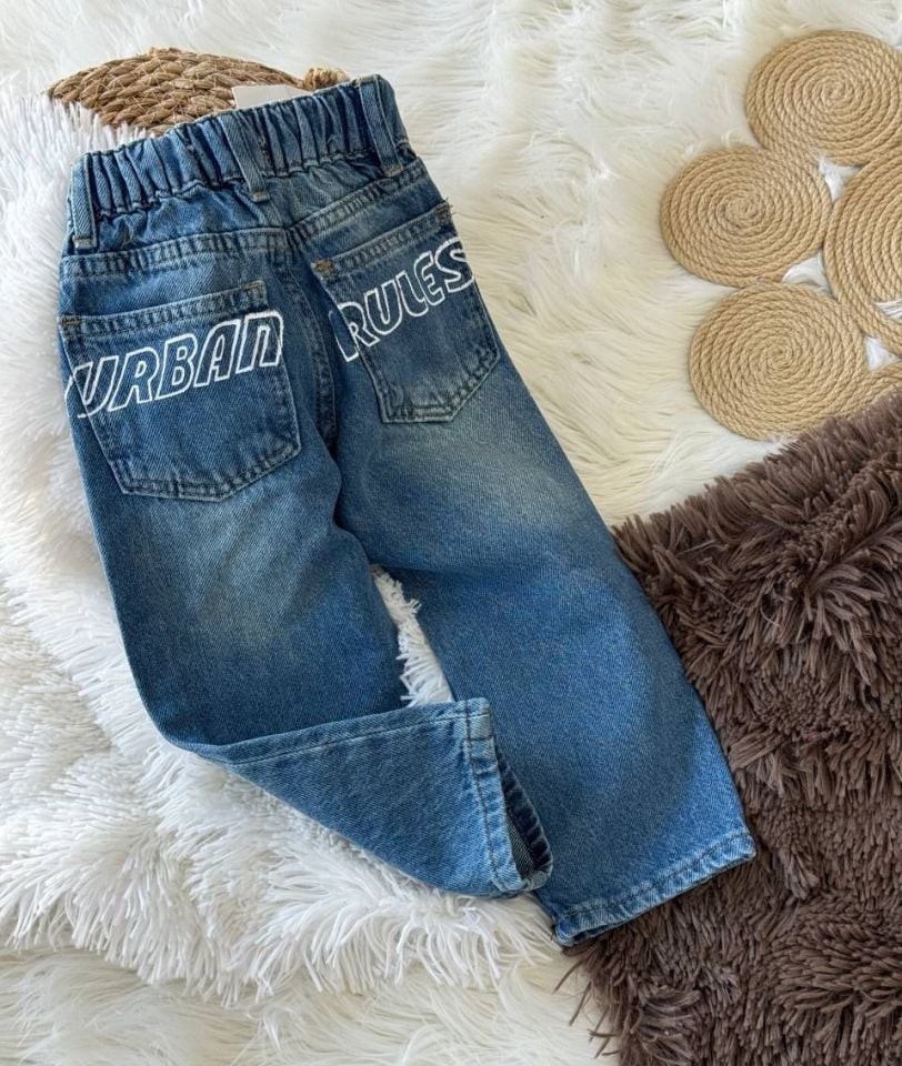 Urban Rules Baskılı Jean