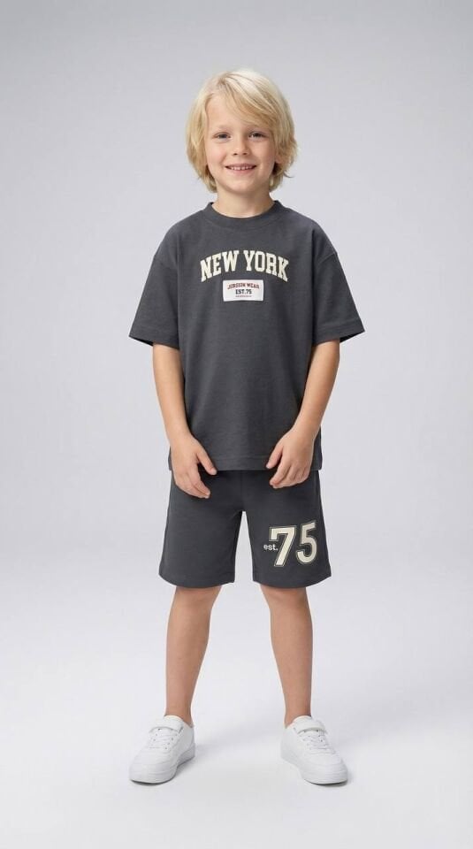 Antrasit Newyork Basic Takım 13-14 YAŞ