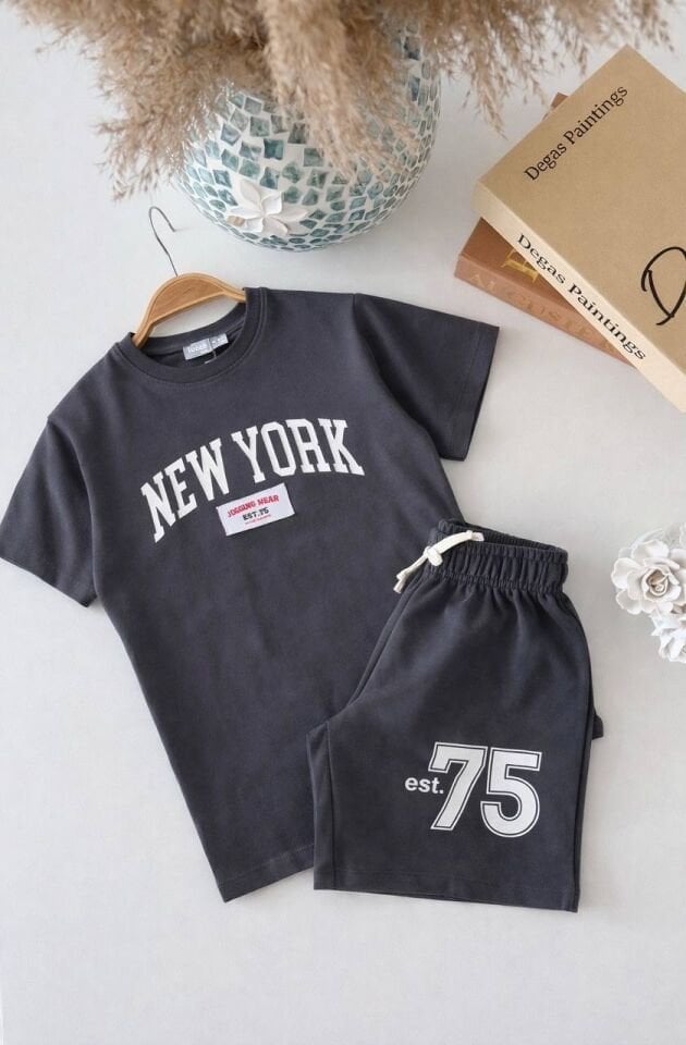 Antrasit Newyork Basic Takım 13-14 YAŞ