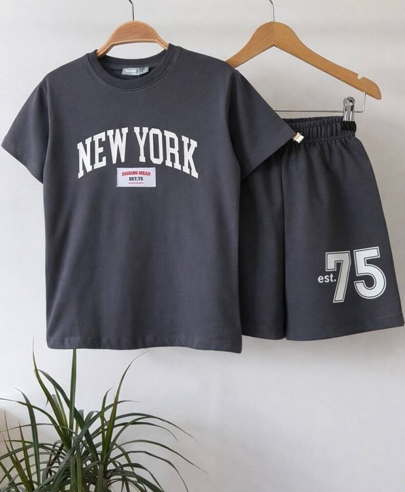 Antrasit Newyork Basic Takım 13-14 YAŞ
