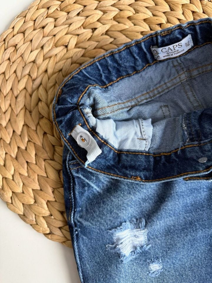Yırtık Denim Jean