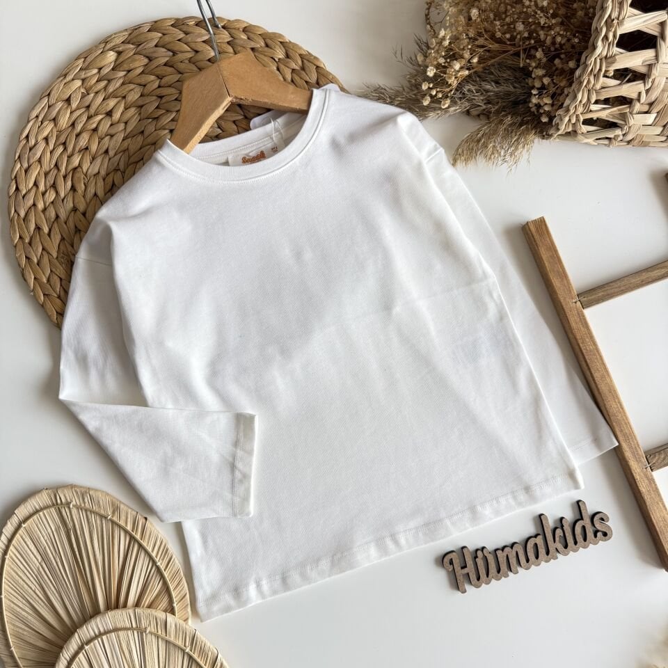 Beyaz Basic Tshirt 2-3 YAŞ