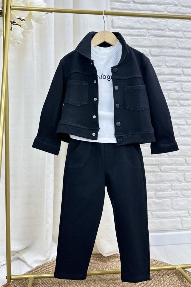 3'lü Gofre Kumaş Takım 11-12 YAŞ