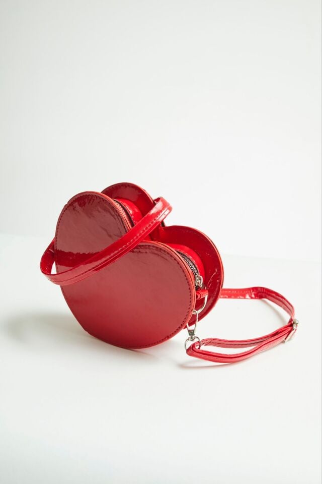 Kırmızı kalp Canta Adet