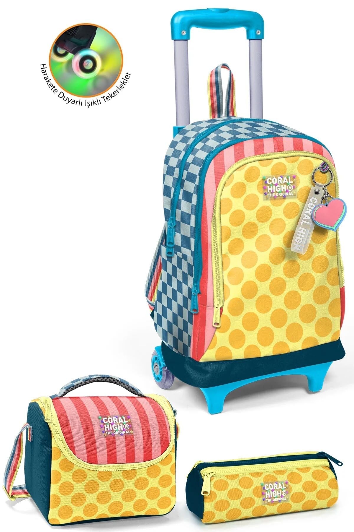Coral High Kids Çok Renkli Dama Çizgi Seti SET0134004 Adet