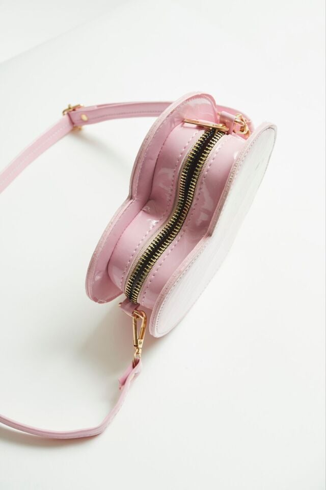 Pembe kalp Çanta Adet