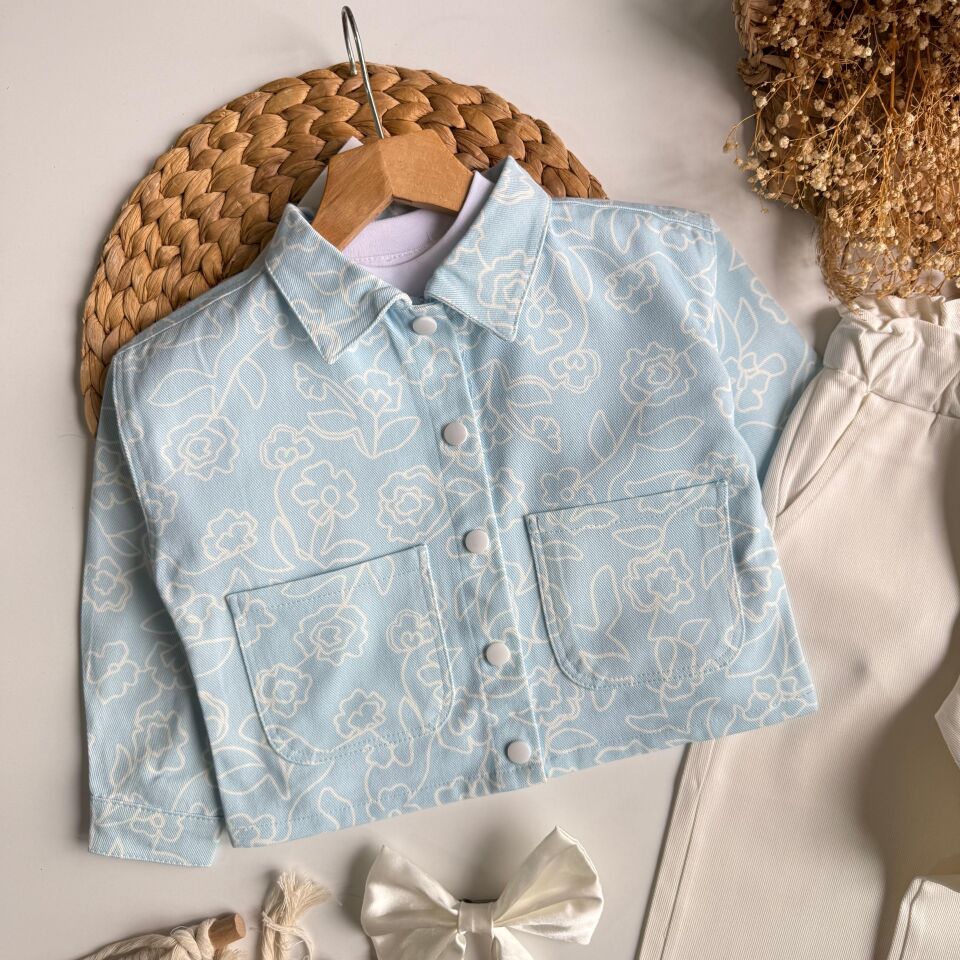 Mavi Çicekli Takım 4-5 YAŞ